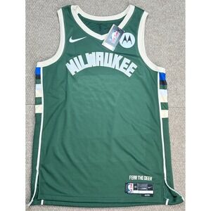 Nike NBA Bucks Pro Shop Fear The Deer Milwaukee Bucks Basketball‎ Jersey Size L